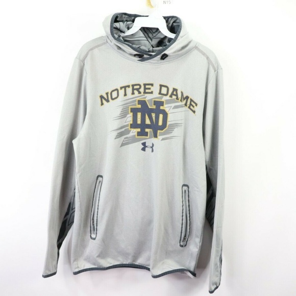 Under Armour Other - Under Armour Notre Dame Hoodie Sweatshirt Gray S